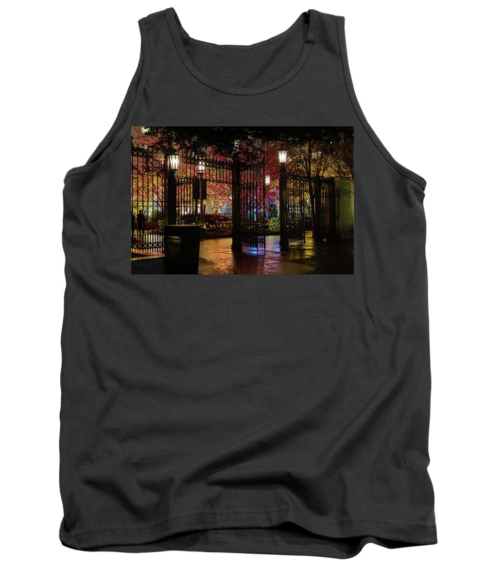 Mormon Tank Top featuring the photograph Christmas Lights by Catherine Avilez