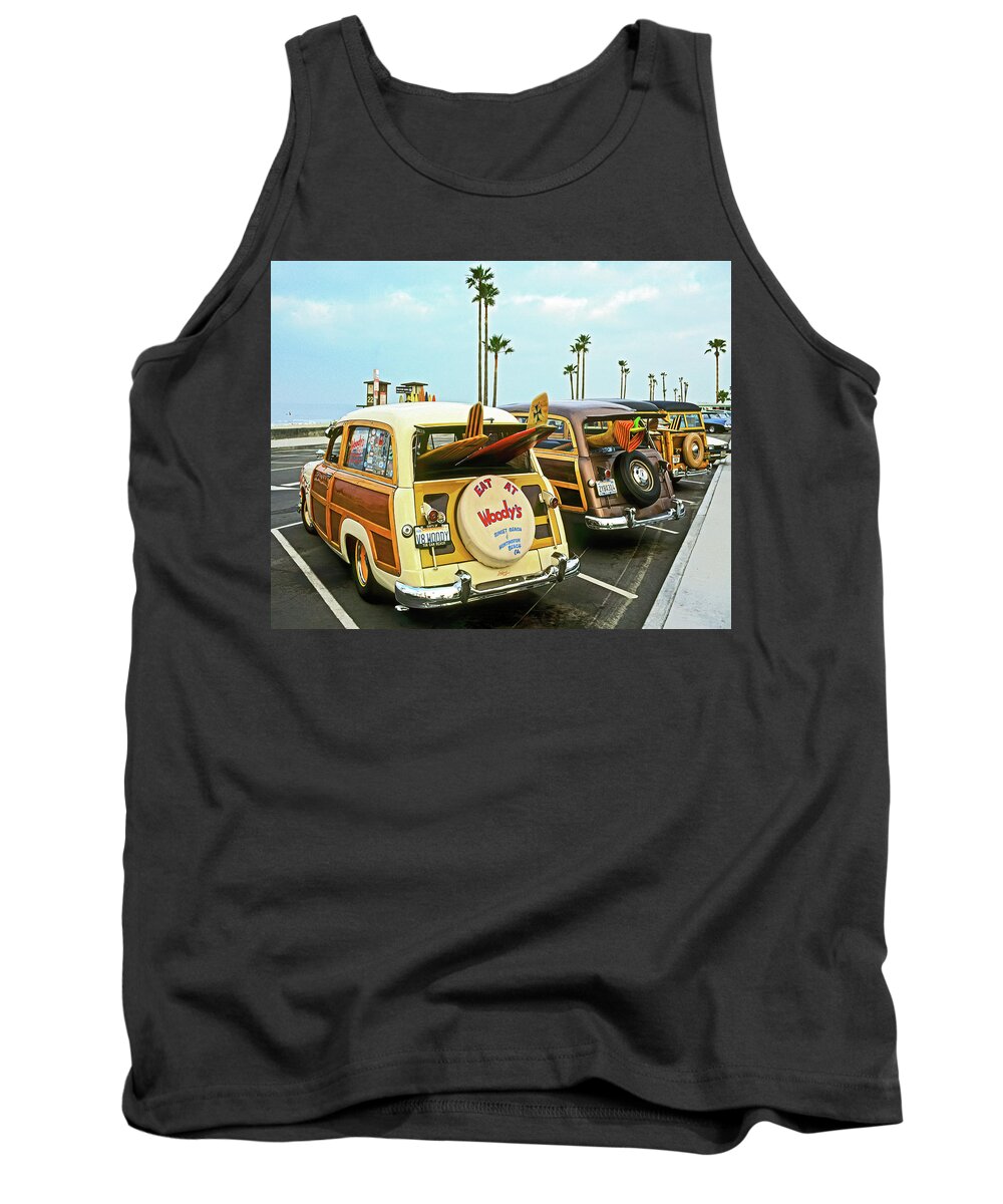 Cars Tank Top featuring the photograph Classic Beach Toy, Newport Beach, California by Don Schimmel