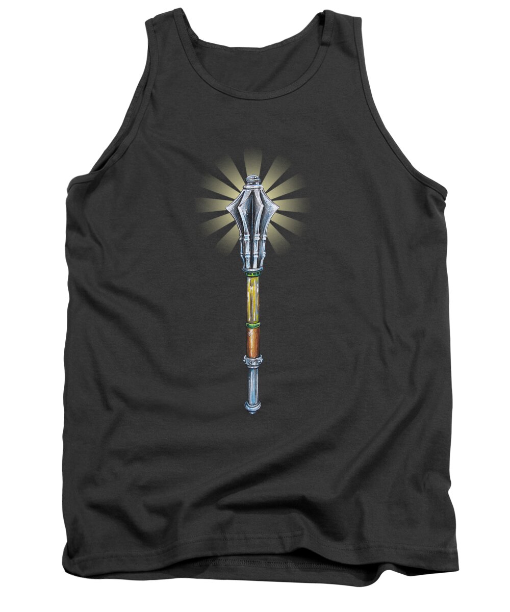 Cleric Tank Top featuring the drawing Cleric by Aaron Spong