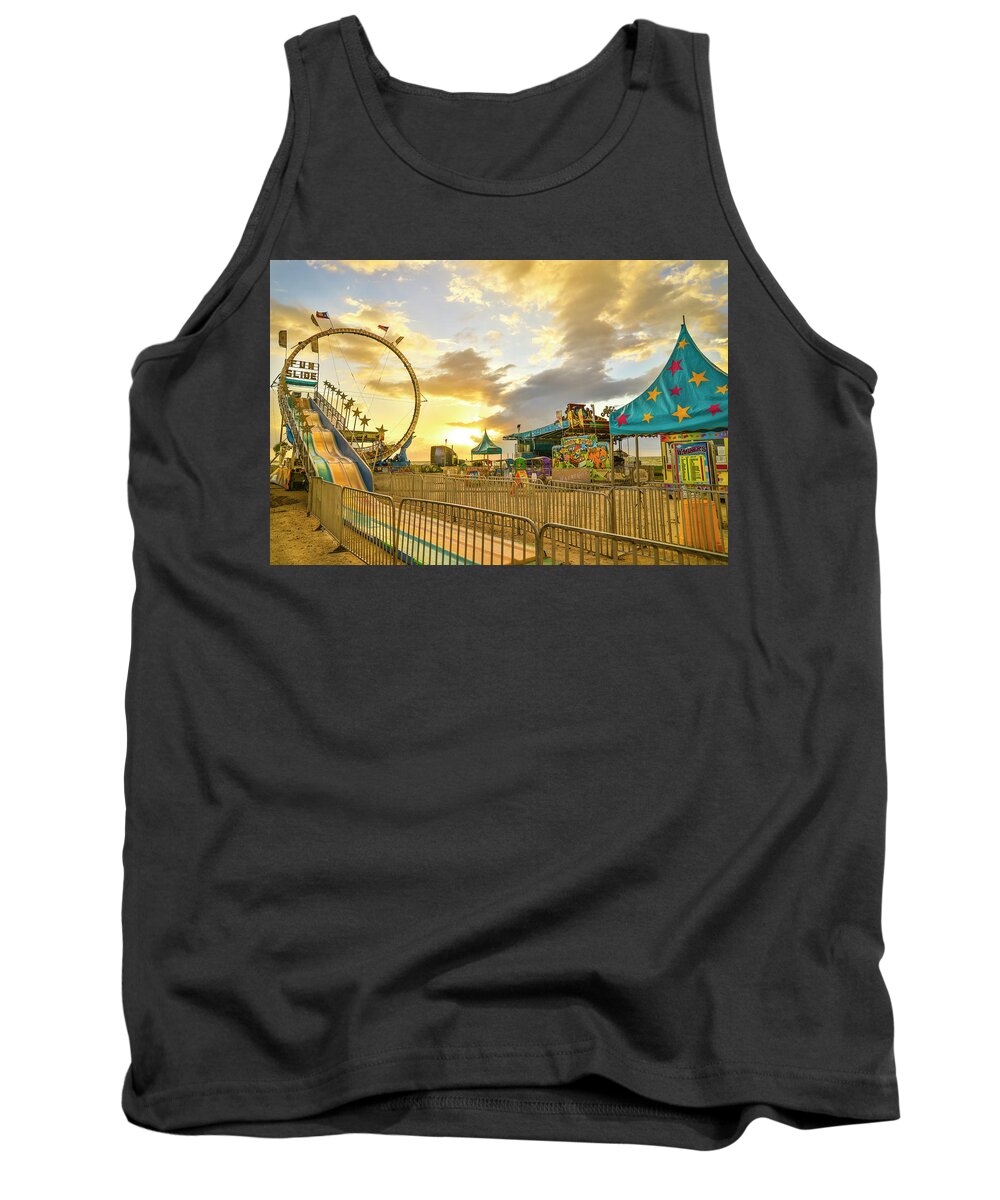 Slide Tank Top featuring the photograph Coastal Carnival II by Christopher Rice