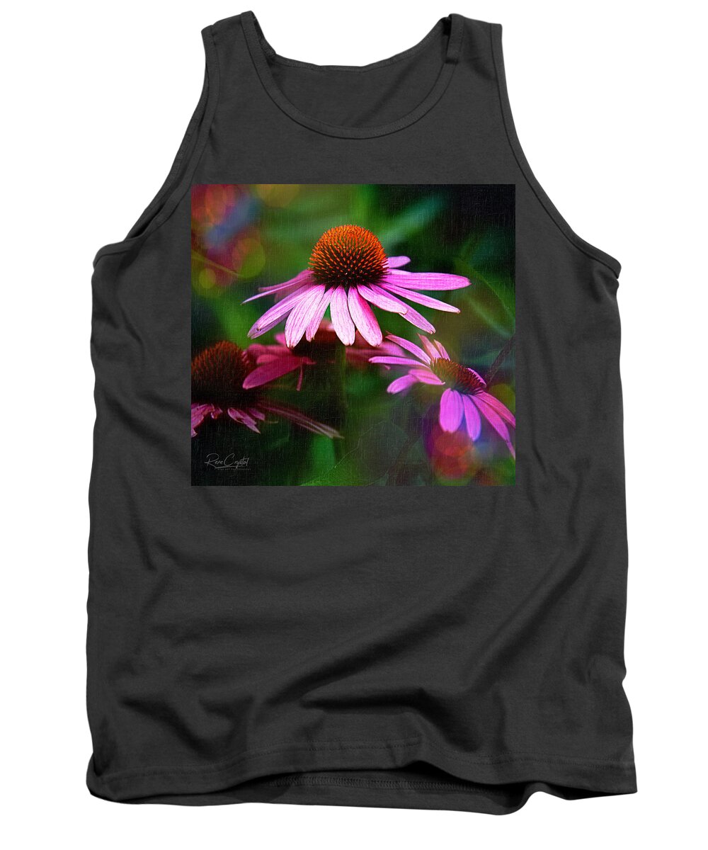 Coneflowers Tank Top featuring the photograph Coneflower Says Can You See Me Now? by Rene Crystal