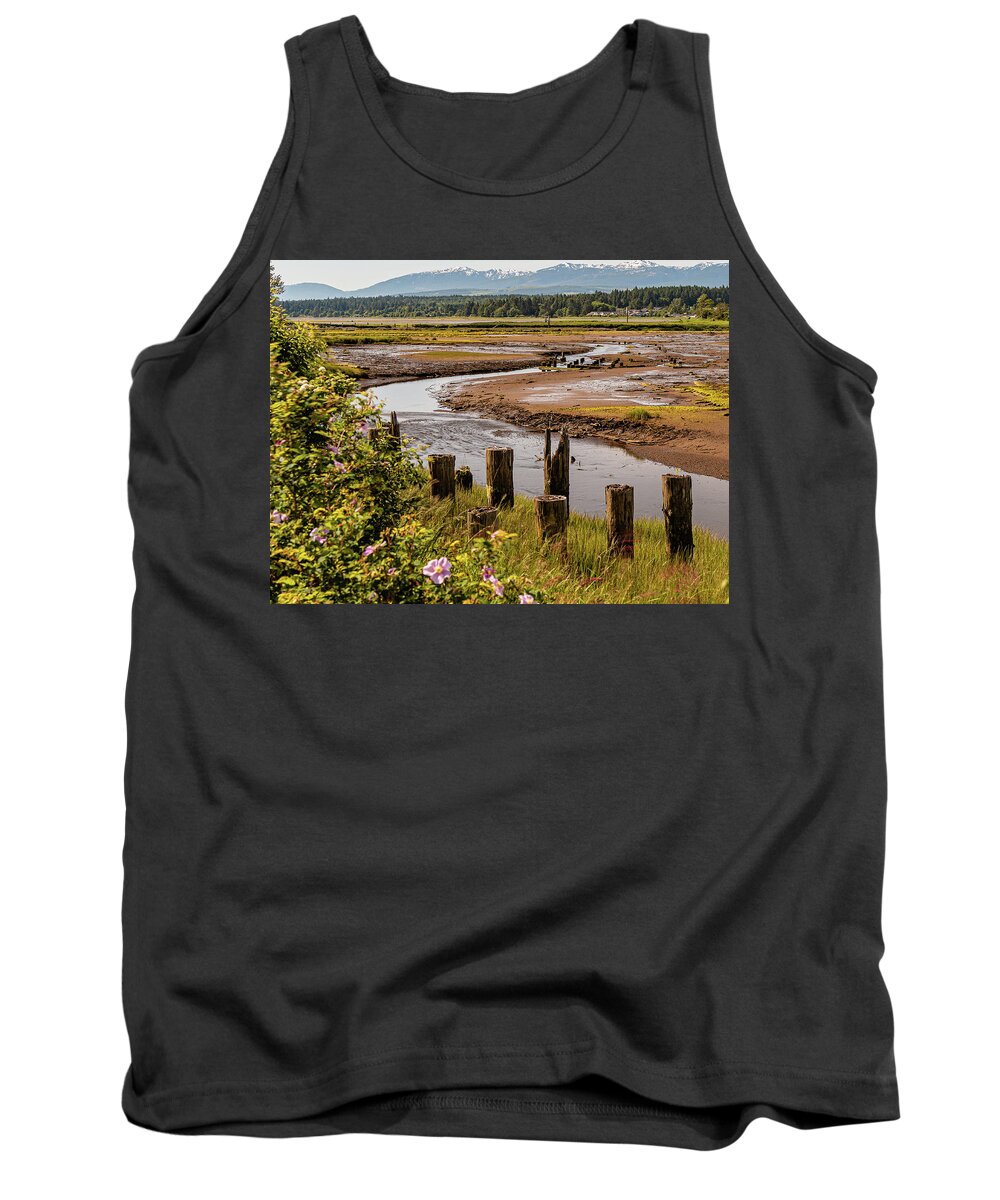 Landscapes Tank Top featuring the photograph Courtenay River Estuary by Claude Dalley
