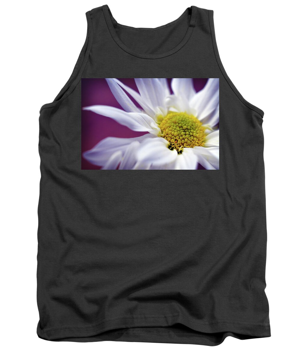 White Daisy Flower Tank Top featuring the photograph Daisy Mine by Michelle Wermuth