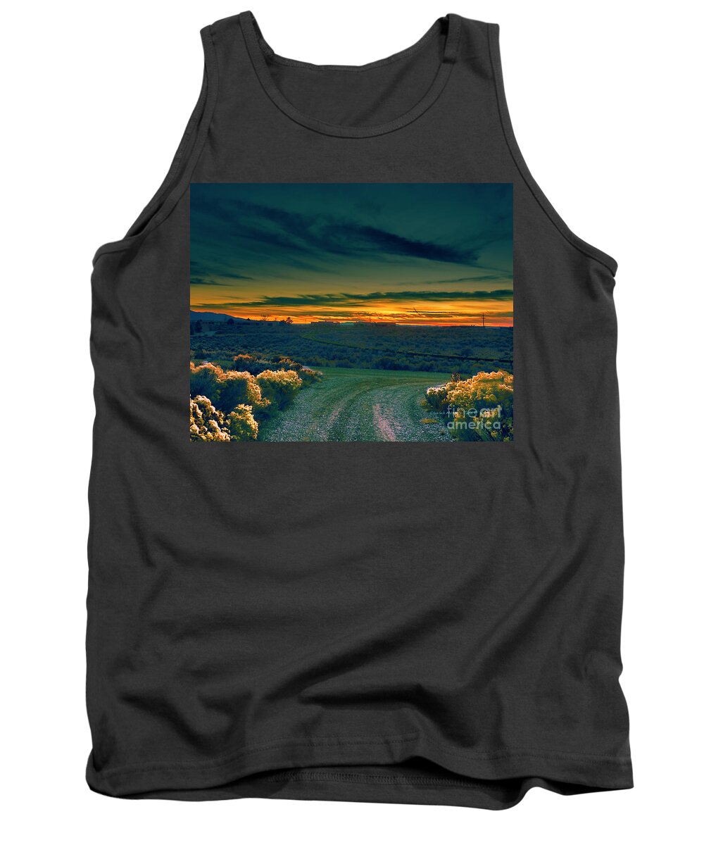 Santa Tank Top featuring the photograph December Evening by Charles Muhle