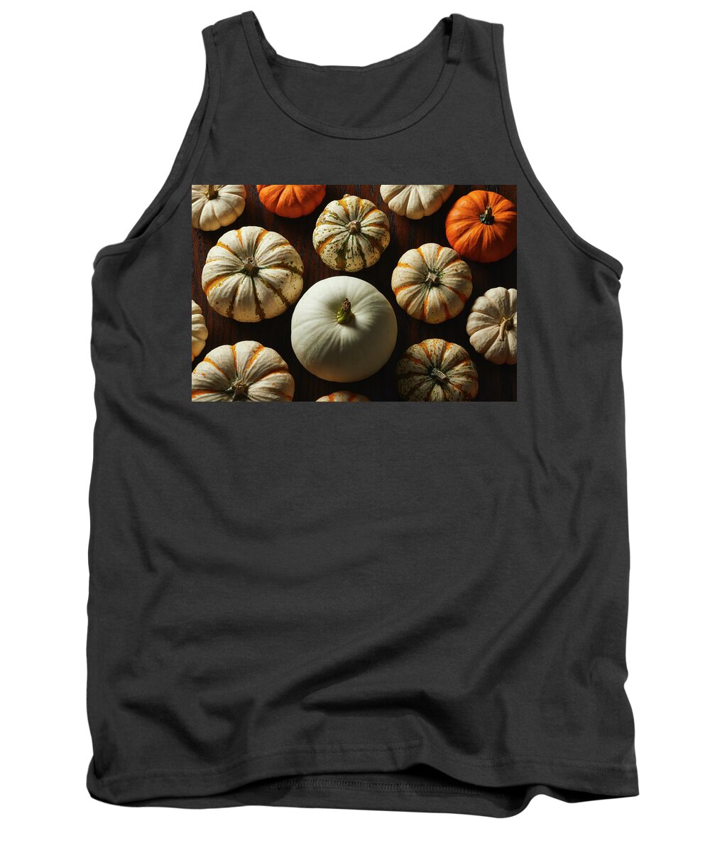Food Tank Top featuring the photograph Dramatic Pumpkins #6 by Cuisine at Home