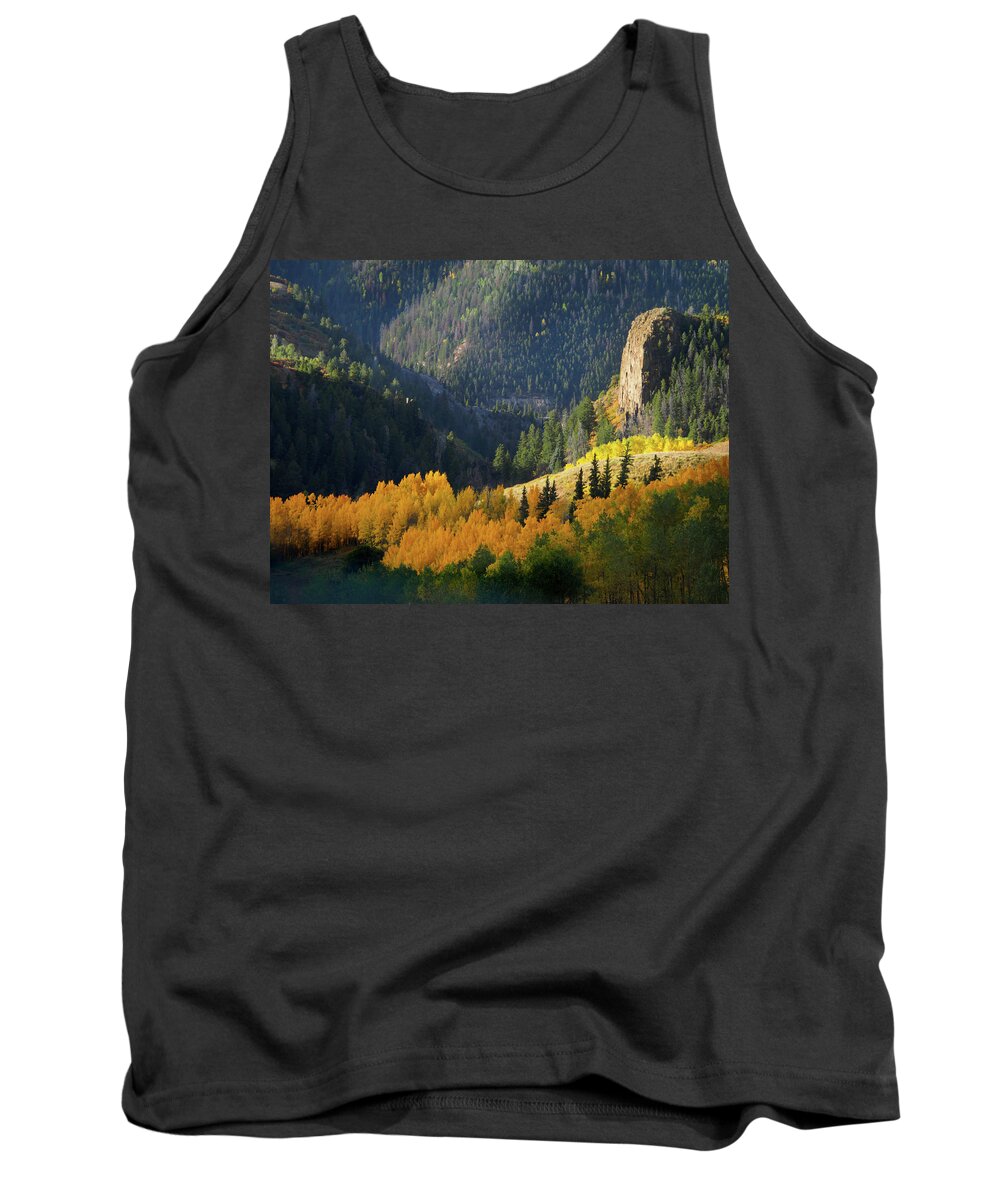 Aspens Tank Top featuring the photograph Early Morning Light by Johnny Boyd