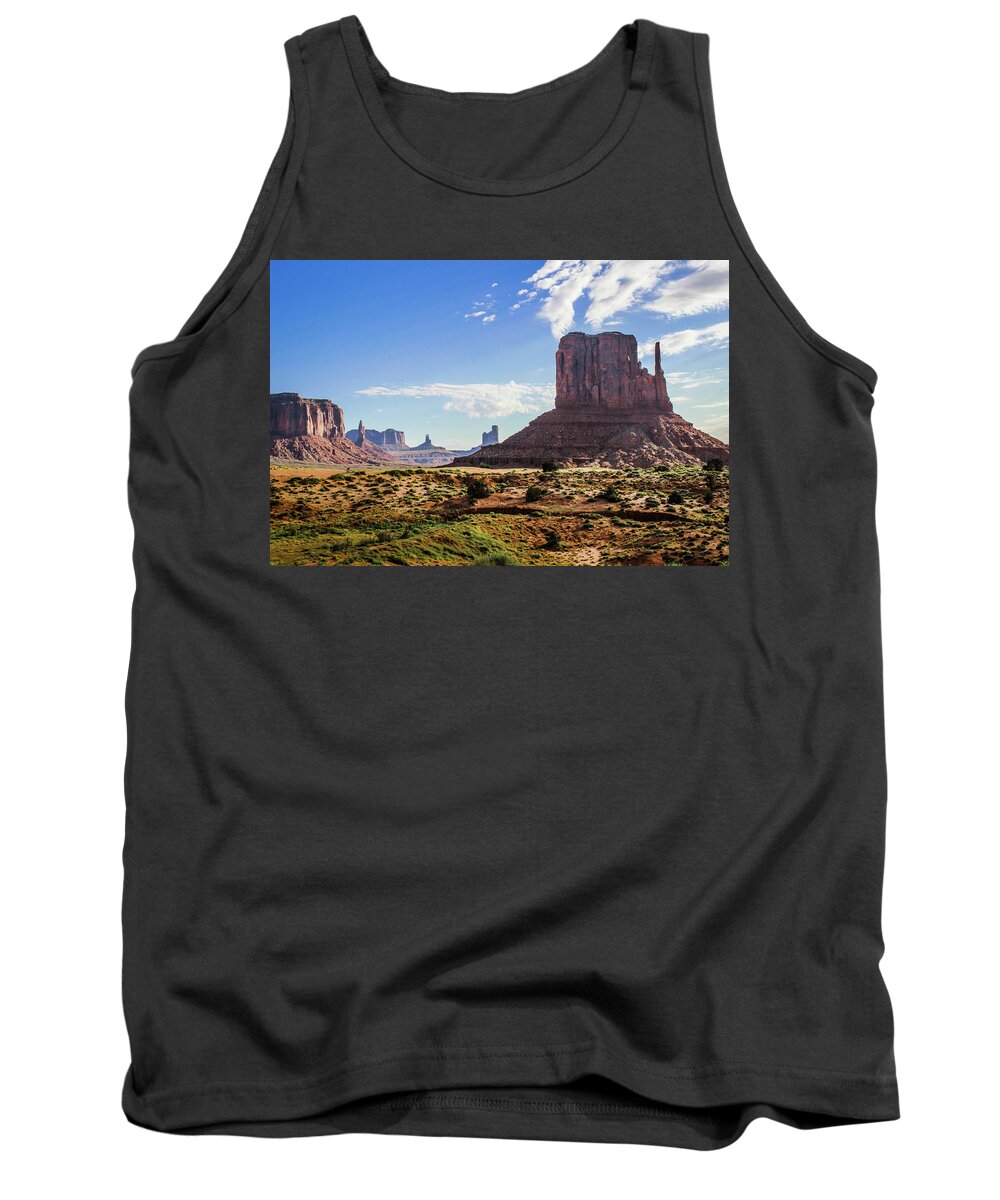 Monument Valley Tank Top featuring the photograph East Mitten Butte by KC Hulsman