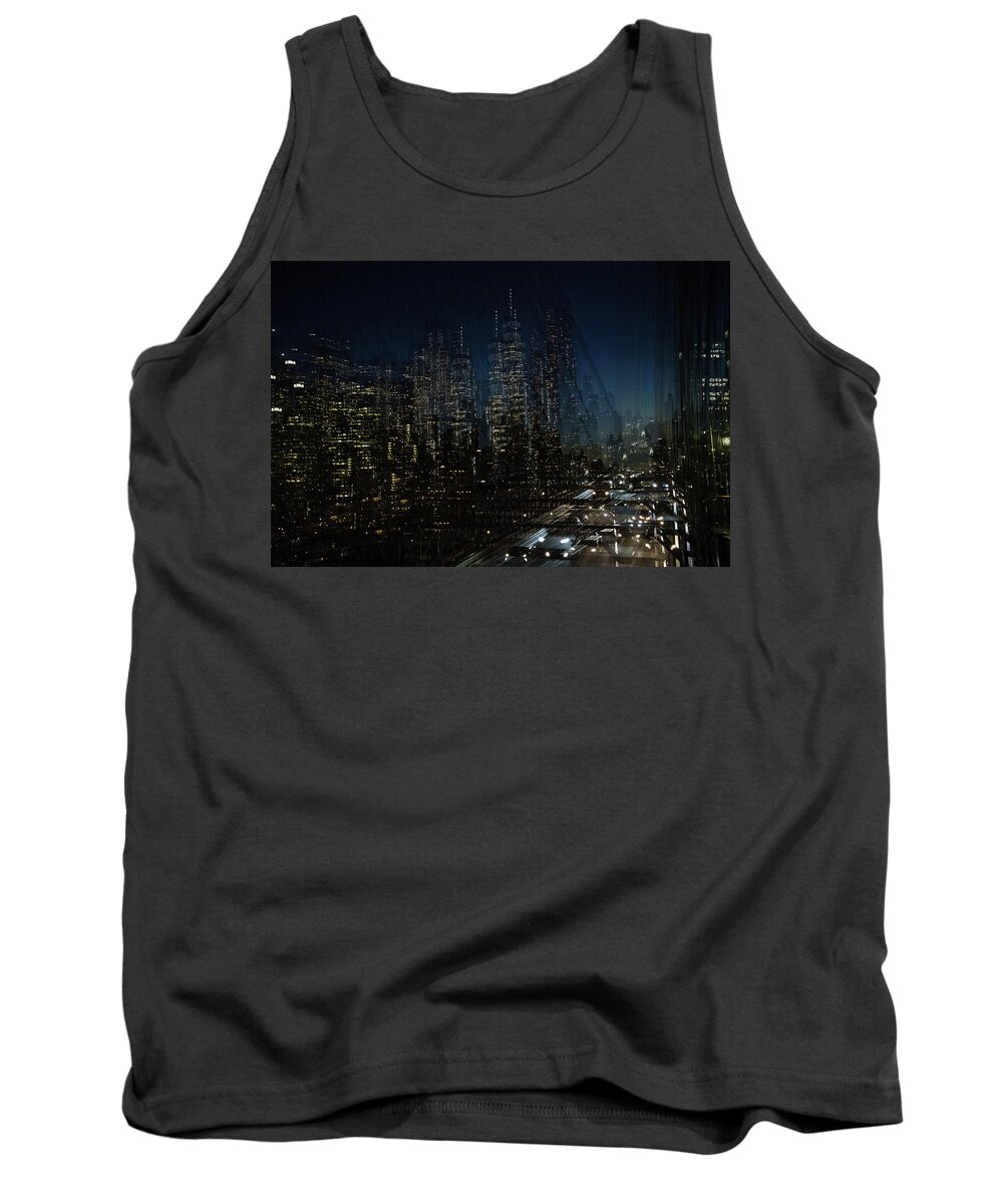 Escape Tank Top featuring the photograph Escape from New York by Alex Lapidus
