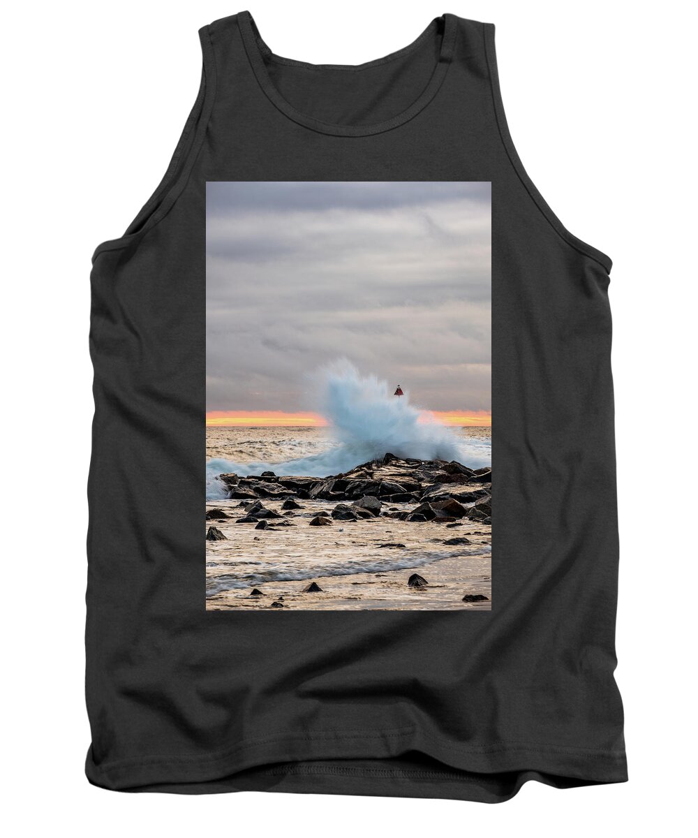 New Hampshire Tank Top featuring the photograph Explosive Sea 2 by Jeff Sinon