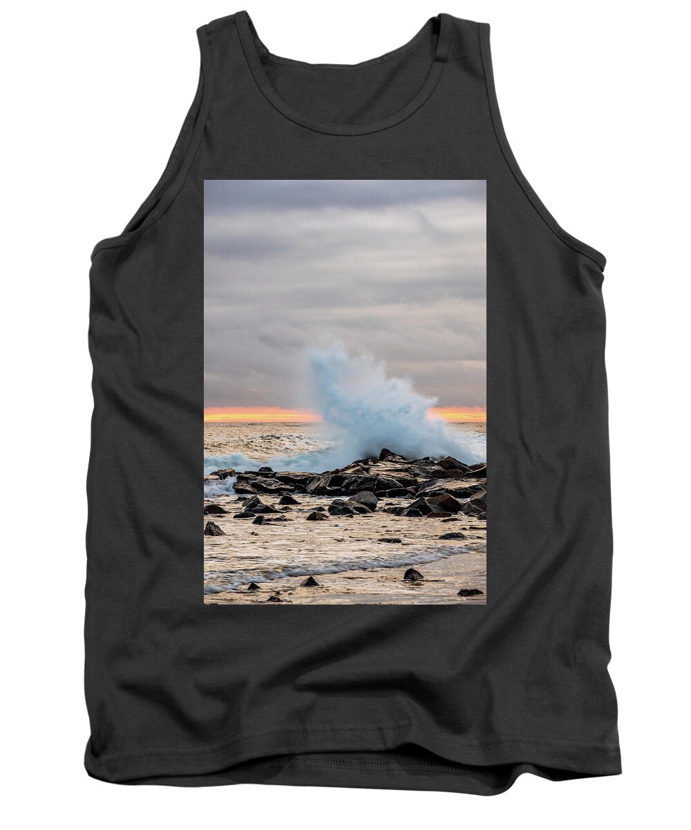 New Hampshire Tank Top featuring the photograph Explosive Sea 3 by Jeff Sinon