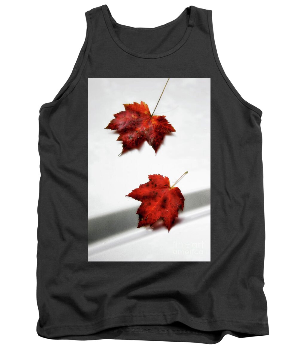 Maple Leaves Tank Top featuring the photograph Fallen Leaves by Joan Bertucci