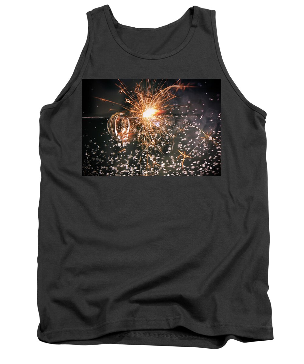 Wedding Tank Top featuring the photograph Fire by Anna Rumiantseva