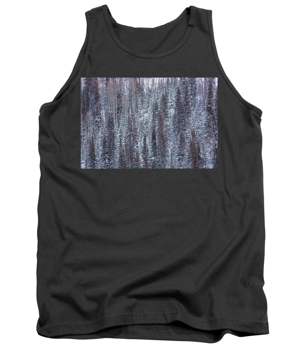 Park City Tank Top featuring the photograph Forest in Winter by Donna Twiford