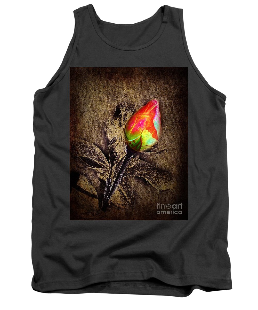 Rose Tank Top featuring the photograph Glowing Rose by David Neace CPX