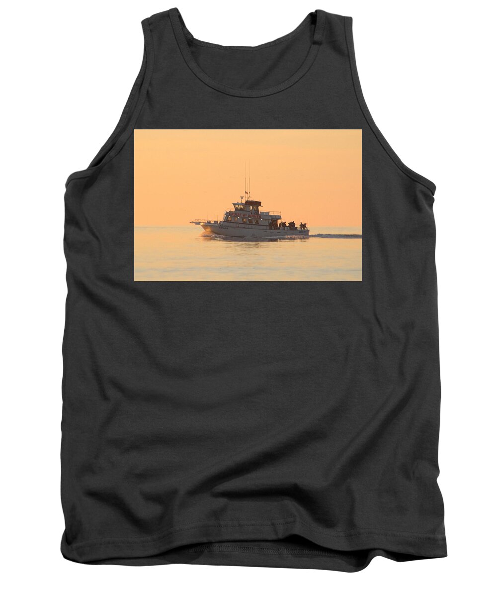 Angler Tank Top featuring the photograph Going Fishing On The Angler by Robert Banach