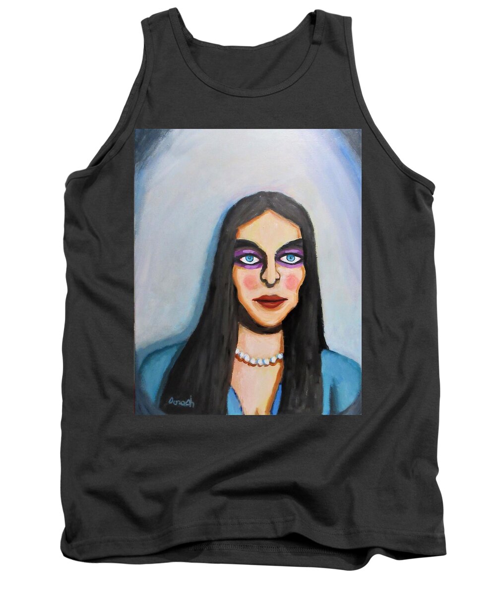 Figure Tank Top featuring the painting Gothic by Gregory Dorosh