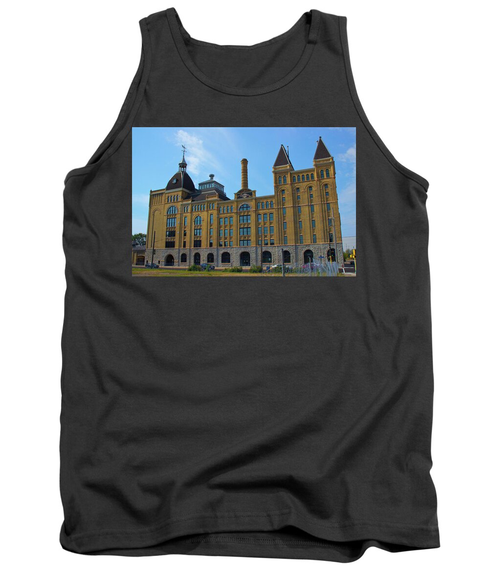 In Focus Tank Top featuring the photograph Grain Belt Brewery by Nancy Dunivin