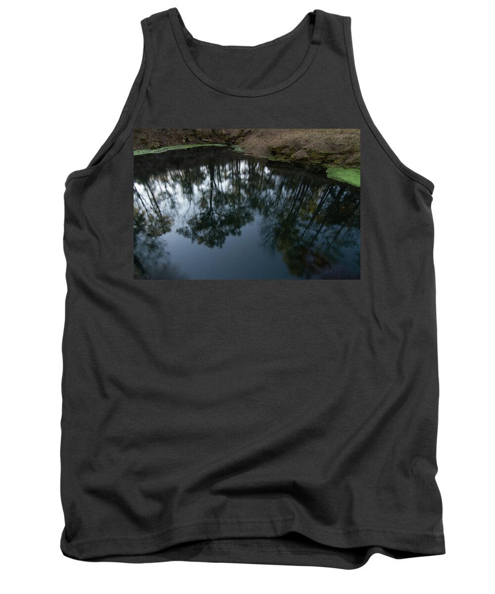 Florida Tank Top featuring the photograph Green Sink Reflection by Paul Rebmann