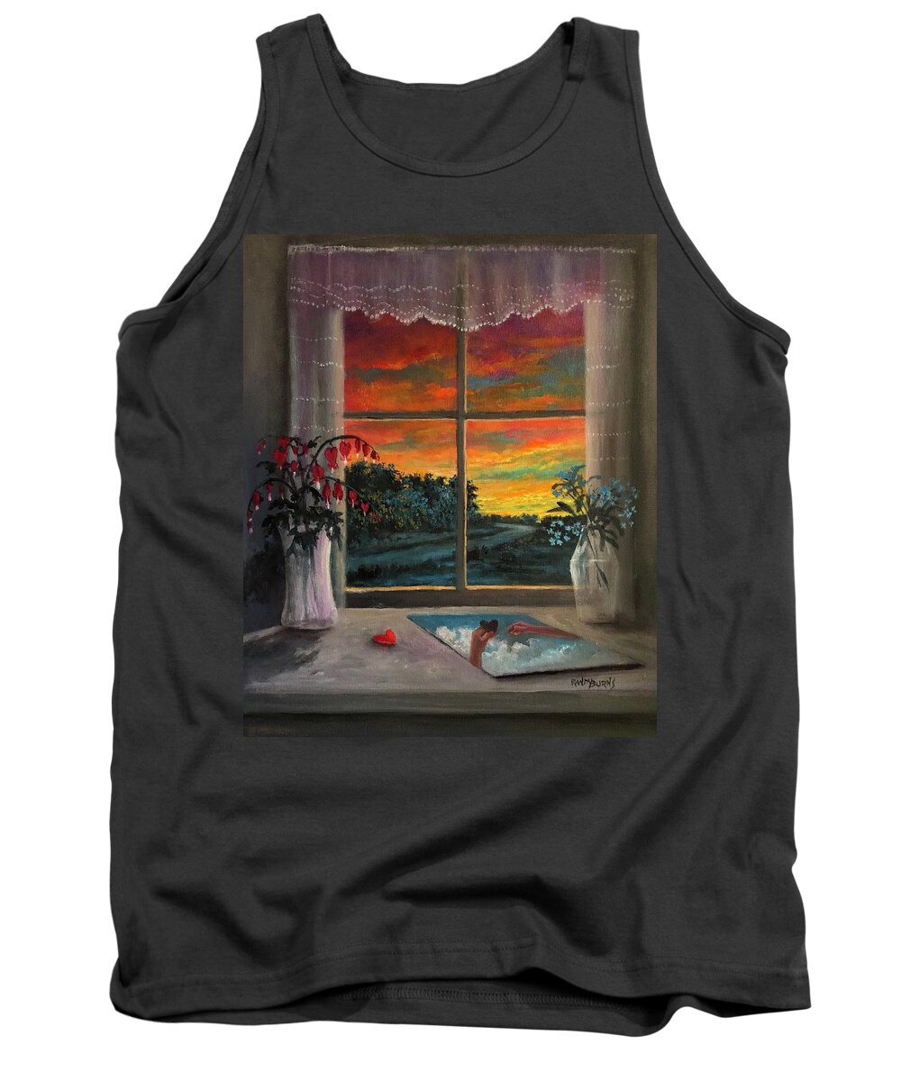 Guarding Tank Top featuring the painting Guarding The Soul by Rand Burns