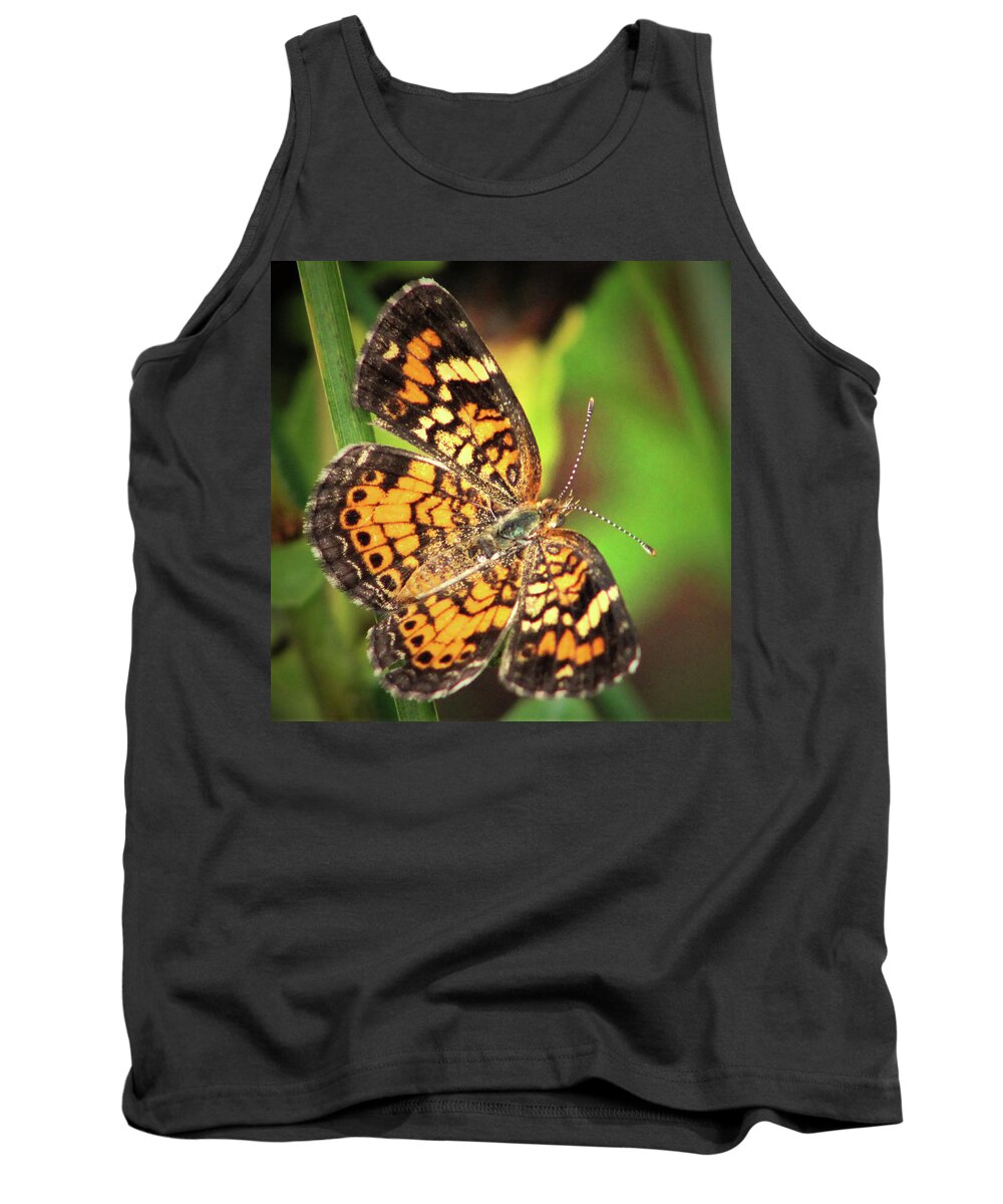 Butterfly Tank Top featuring the photograph Heart of a Tiger by Michael Allard
