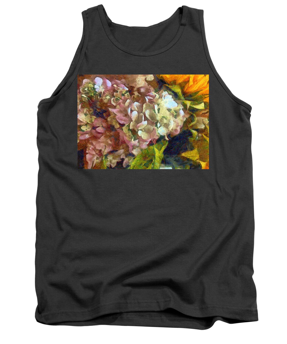 Hydrangea Love Tank Top featuring the photograph Hydrangea Love by Bellesouth Studio