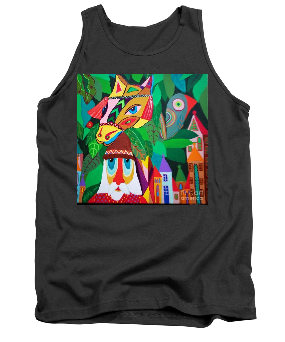 Prince Tank Top featuring the painting I Was Young Too by Mimi Revencu
