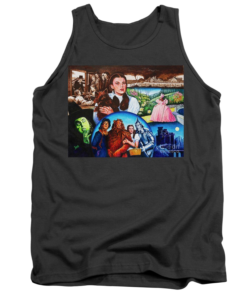 Judy Garland Tank Top featuring the painting Judy 1 by Michael Frank