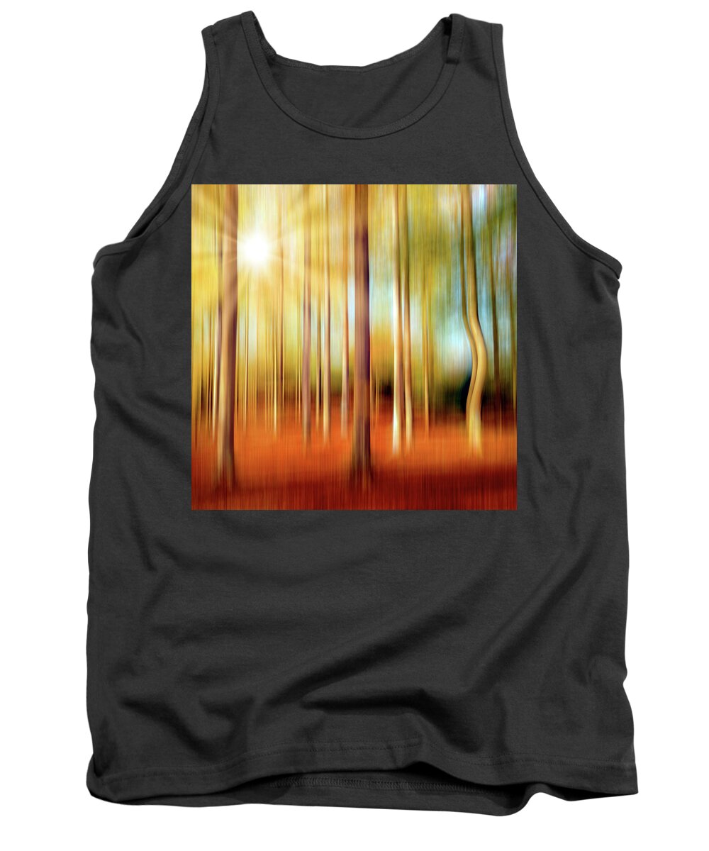 Forest Tank Top featuring the photograph Just a Ripple by Philippe Sainte-Laudy