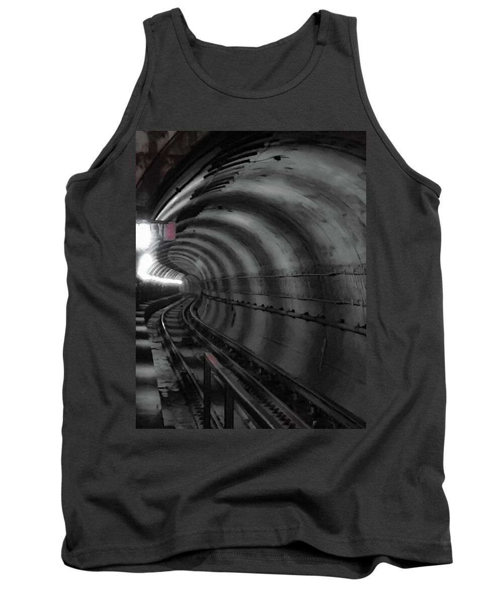 Metro Tank Top featuring the photograph Just Around the Bend by Lora J Wilson