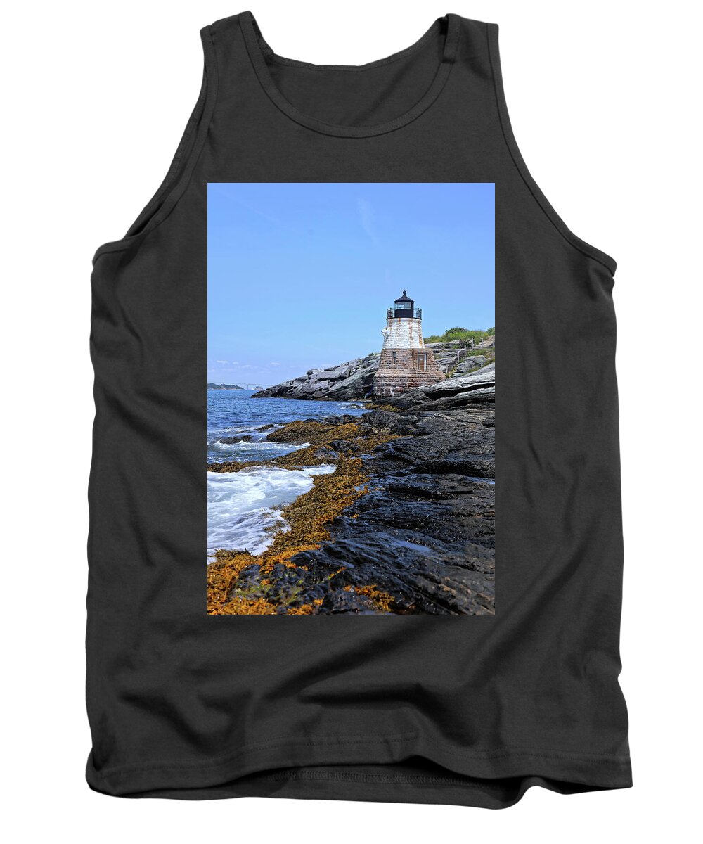 Lighthouse Tank Top featuring the photograph Castle Hill Lighthouse 6 by Doolittle Photography and Art