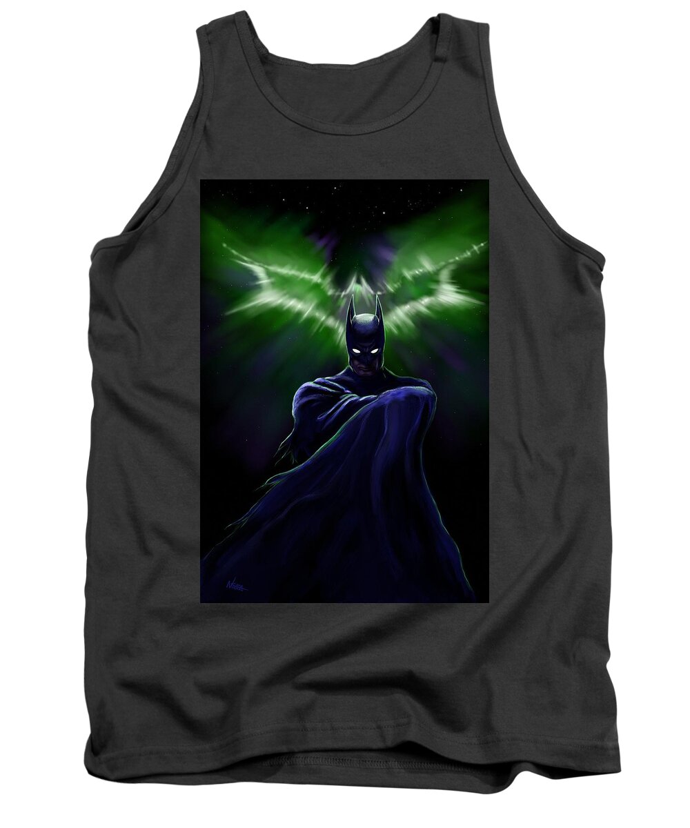 Bat Tank Top featuring the digital art Like a Bat Out of Hell by Norman Klein
