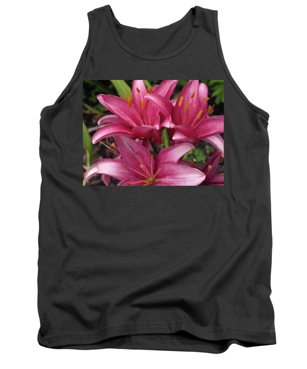 Lily Tank Top featuring the photograph Lilixplosion 3 by Jeffrey Peterson