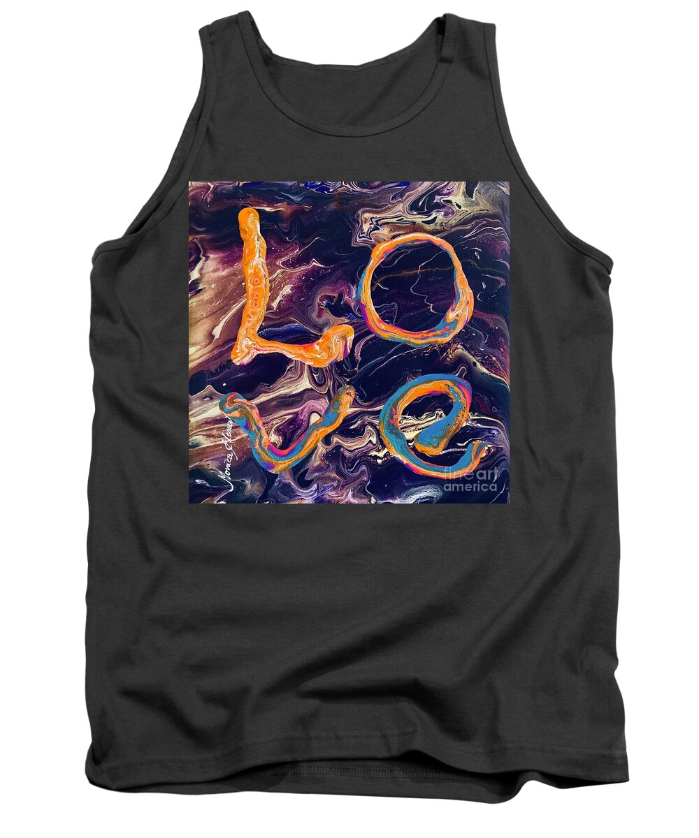 Love Tank Top featuring the painting Love by Monica Elena