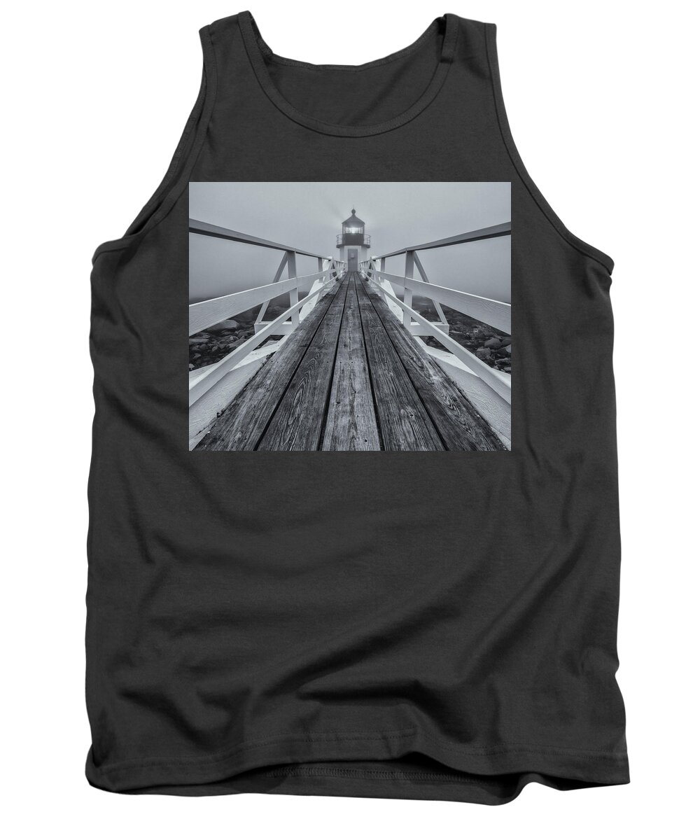 Marshall Point Light Tank Top featuring the photograph Marshall Point Lighthouse by Rob Davies