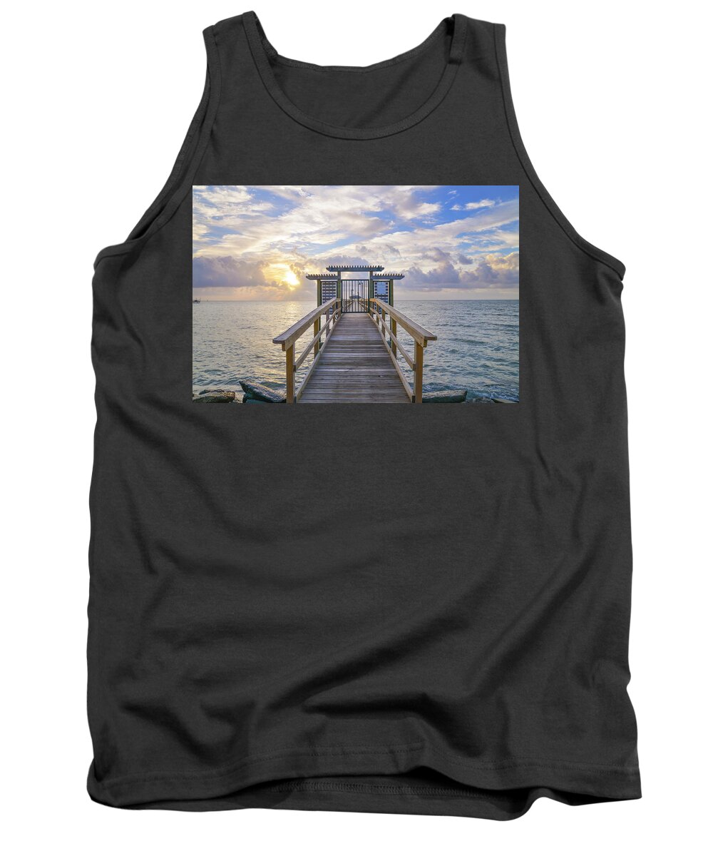 Sunrise Tank Top featuring the photograph Memorial Day Sunrise by Christopher Rice