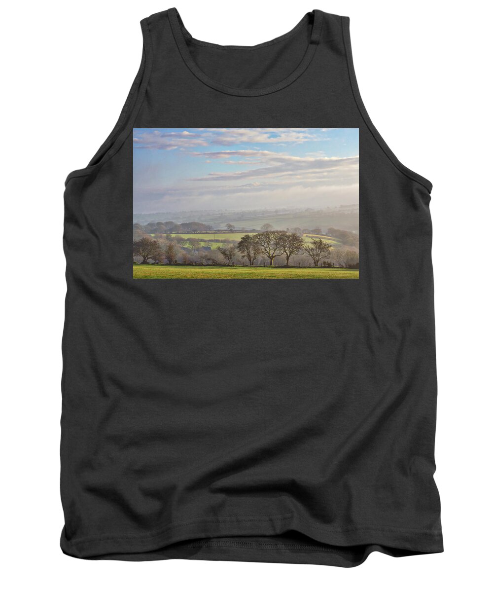 Pembrokeshire Tank Top featuring the photograph Misty January by Mark Llewellyn