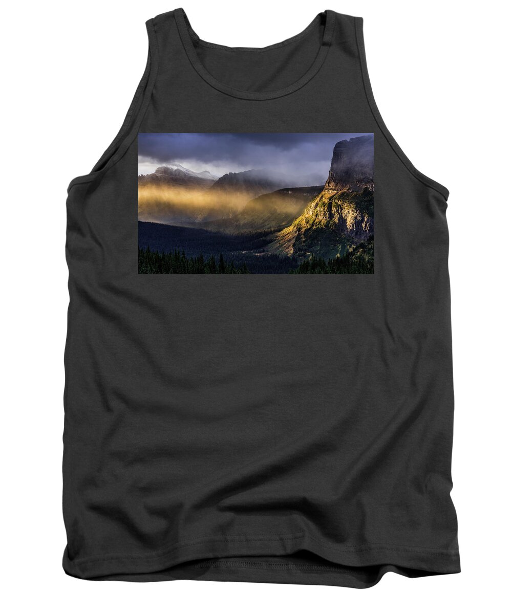 Sunlight Tank Top featuring the photograph Montana Morning by Gary Migues