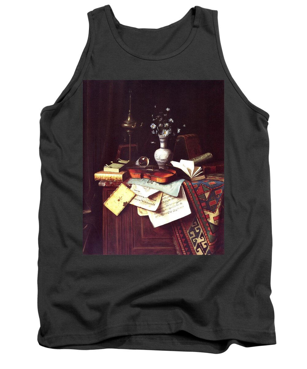 Harnett Tank Top featuring the painting Music by Reynold Jay
