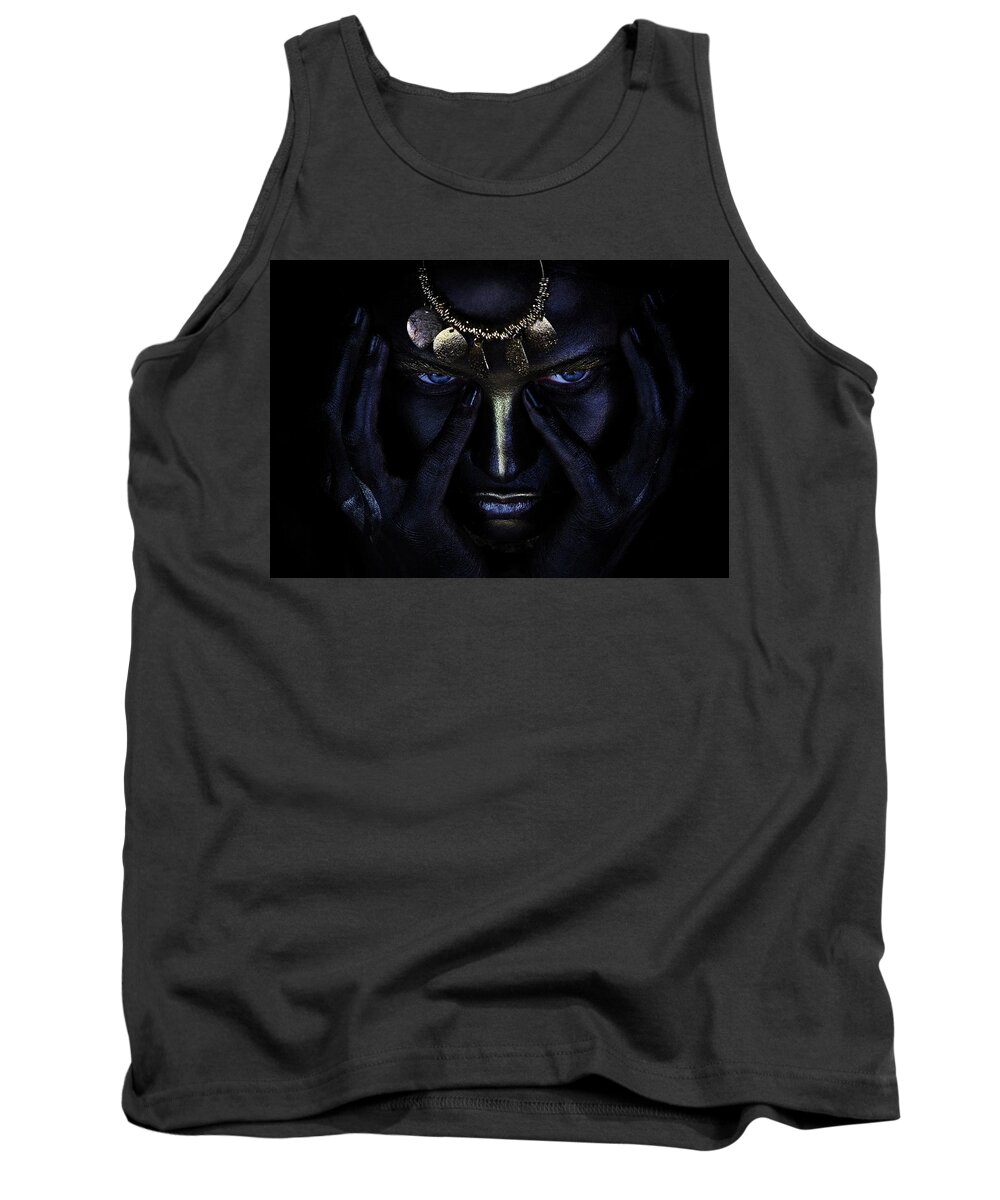 Russian Artists New Wave Tank Top featuring the photograph Nagual's Wind #2 by Ivan Kovalev