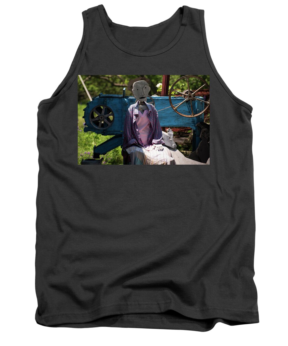 Whimsical Tank Top featuring the photograph Nervous Nellie by Vicky Edgerly