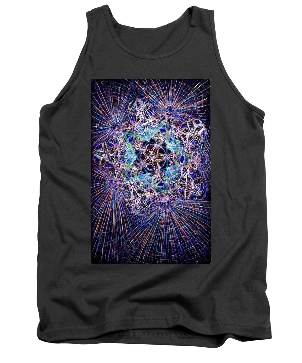 Colored Pencil Tank Top featuring the painting Night Star by Jeremy Robinson