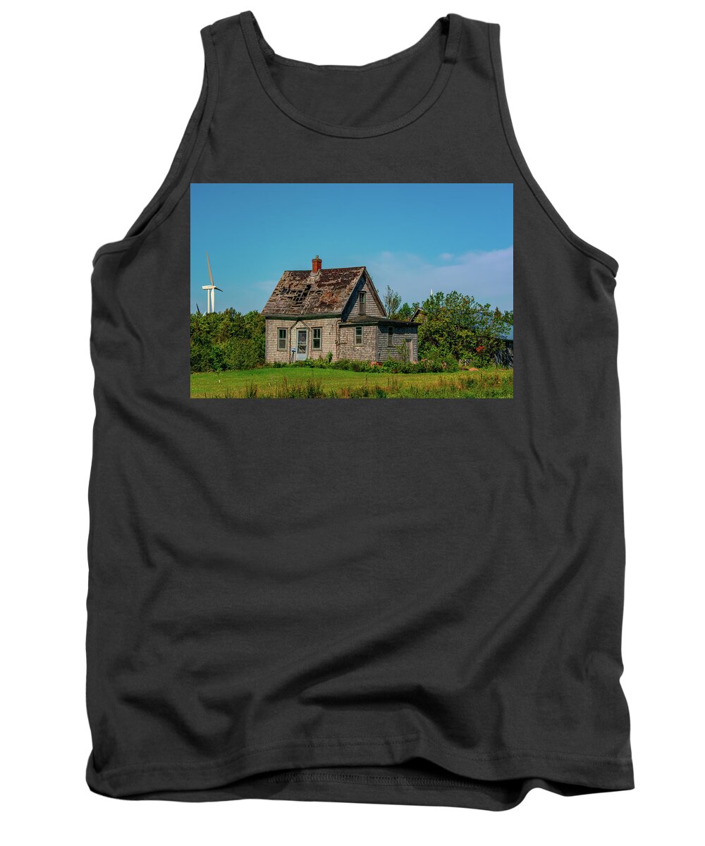 Vernacular Home Tank Top featuring the photograph Old House, Maritimes Canada by Douglas Wielfaert