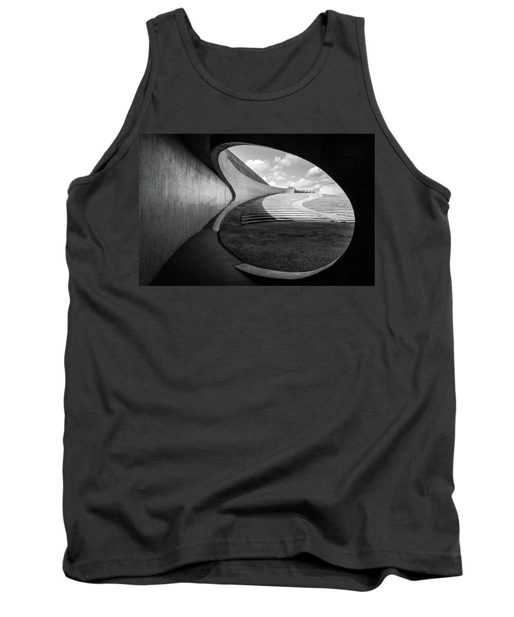 Architecture Tank Top featuring the photograph Path to the Light by Roman Robroek