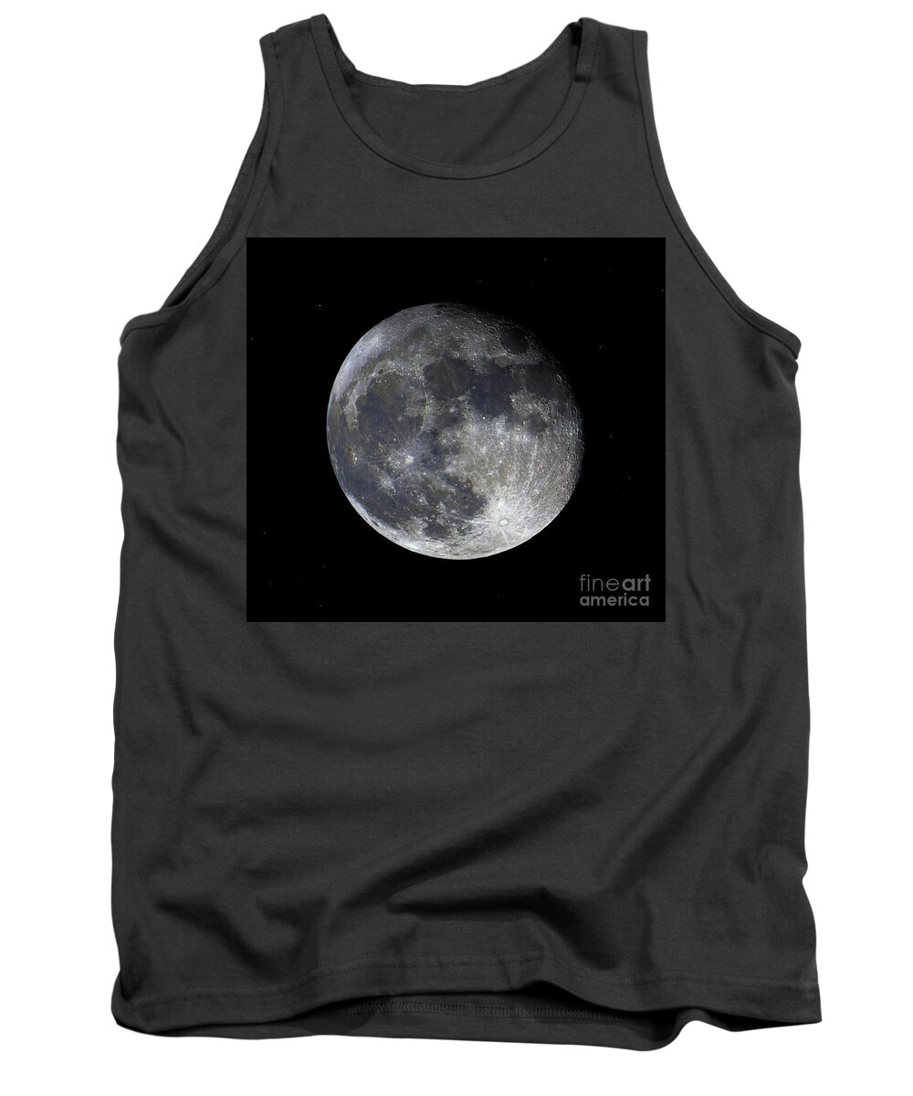 Pre Bloodred Wolf Moon Tank Top featuring the photograph Pre Blood Red Wolf Supermoon Eclipse 873b by Ricardos Creations