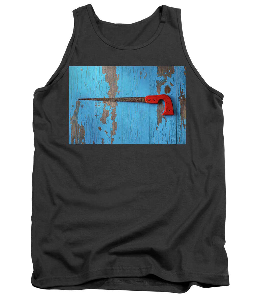 Handsaw Tank Top featuring the photograph Red Saw by David Smith