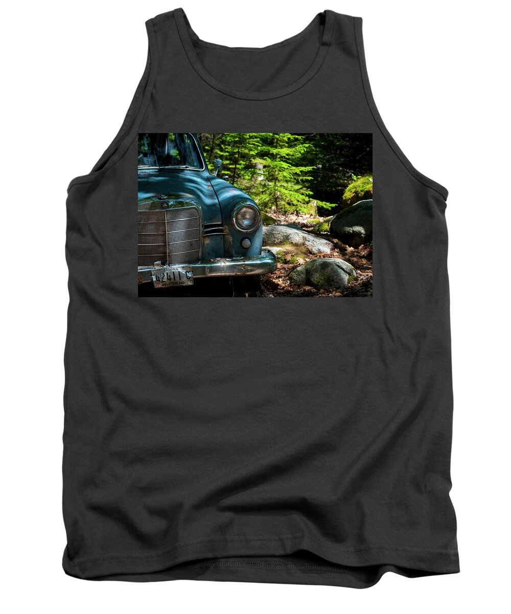 Mercedes Tank Top featuring the photograph Retired Mercedes by Vicky Edgerly