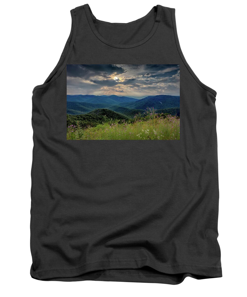 Shenandoah National Park Tank Top featuring the photograph Rockytop by C Renee Martin