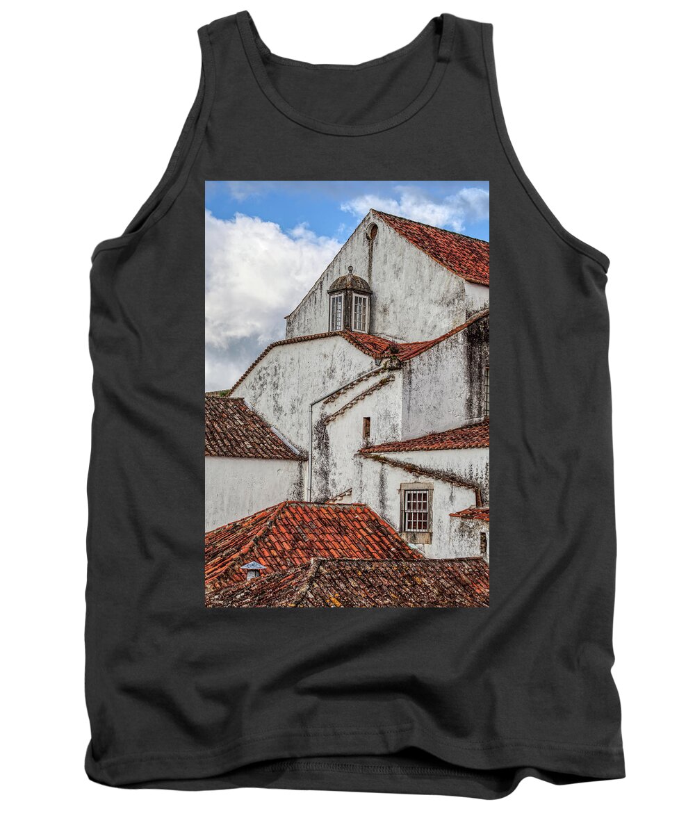Obidos Tank Top featuring the photograph Rooftops of Obidos by David Letts