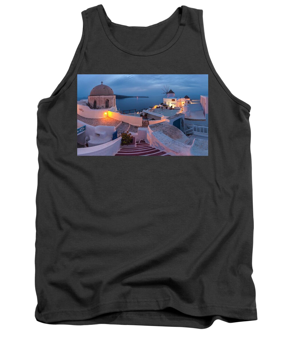 Greece Tank Top featuring the photograph Santorini by Evgeni Dinev