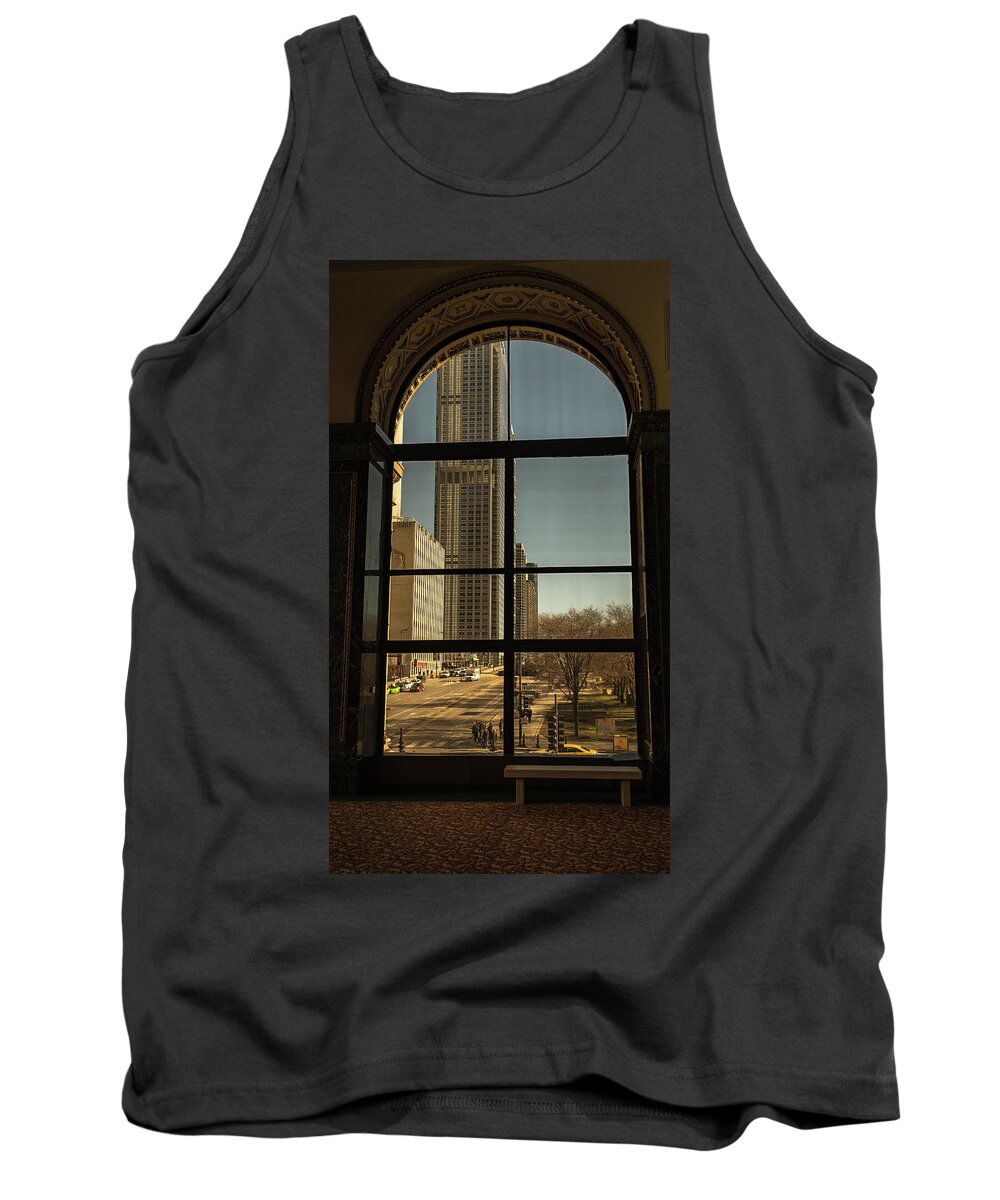Aon Building Tank Top featuring the photograph Sculpted View by Laura Hedien